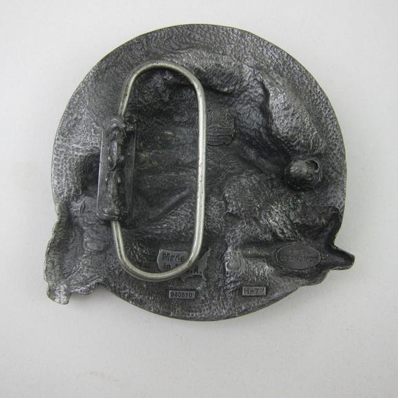 Vintage Belt Buckle Rap Music Rapper on Mic Bergamot Made in USA 1994 RARE! - Picture 10 of 16